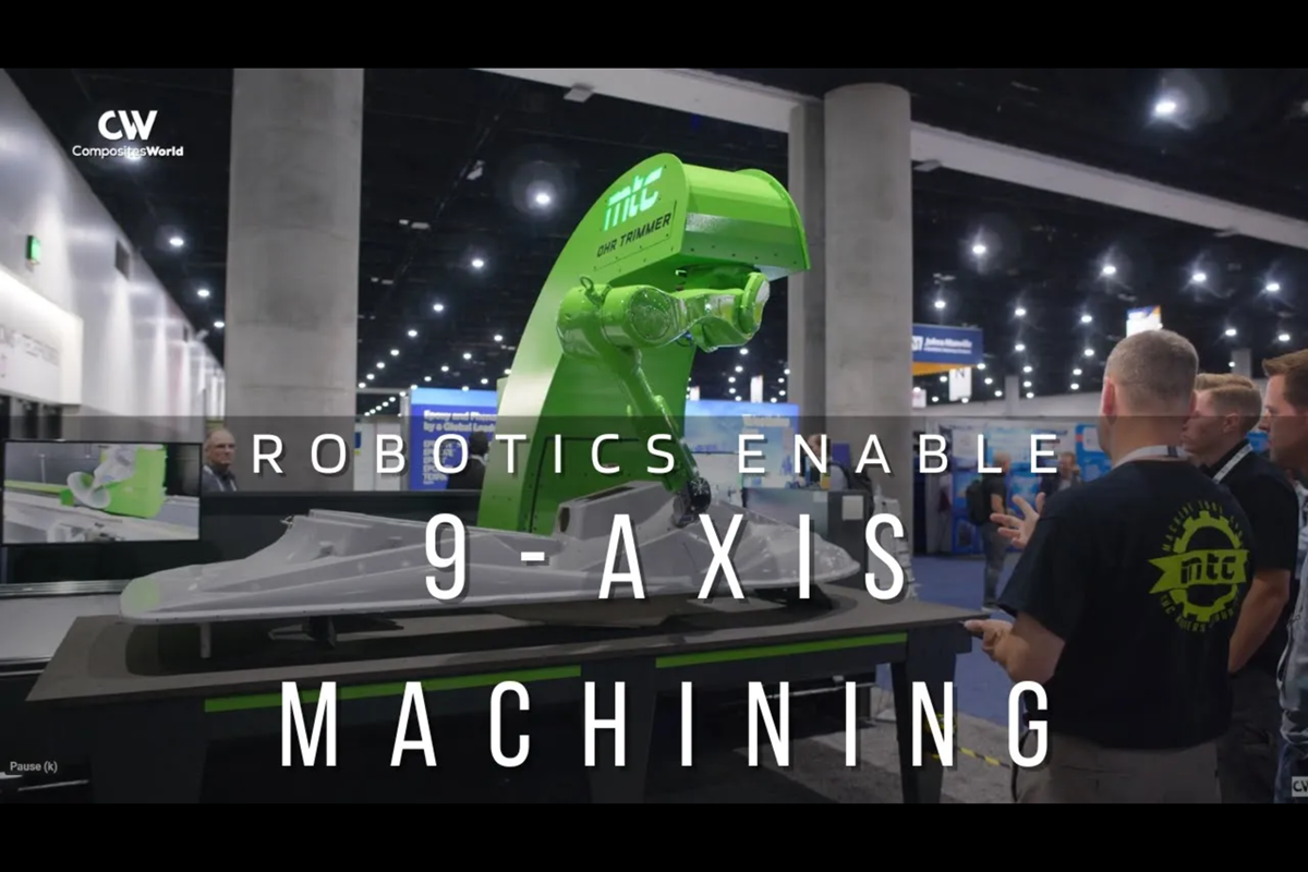 VIDEO: Robots enable nine-axis machining of composites